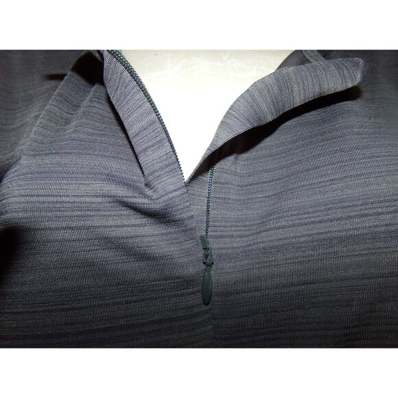 Athleta 1/2 zip ruched side yoga/running top Back key pocket‎ L - Picture 2 of 6